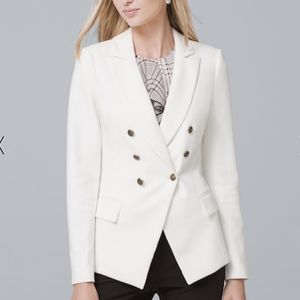 WHBM NWT Trophy Jacket - 2 Petite, Ecru
